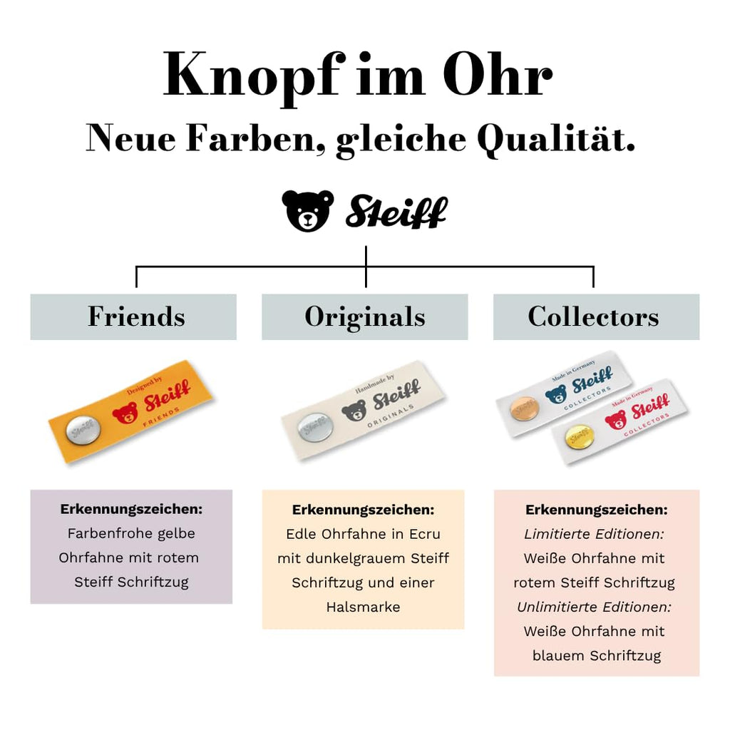 Steiff Kuscheltier Hoppie Hase Schmusetuch, Süßes Stofftier, Jungen, Mädchen & Babys ab 0 Monaten