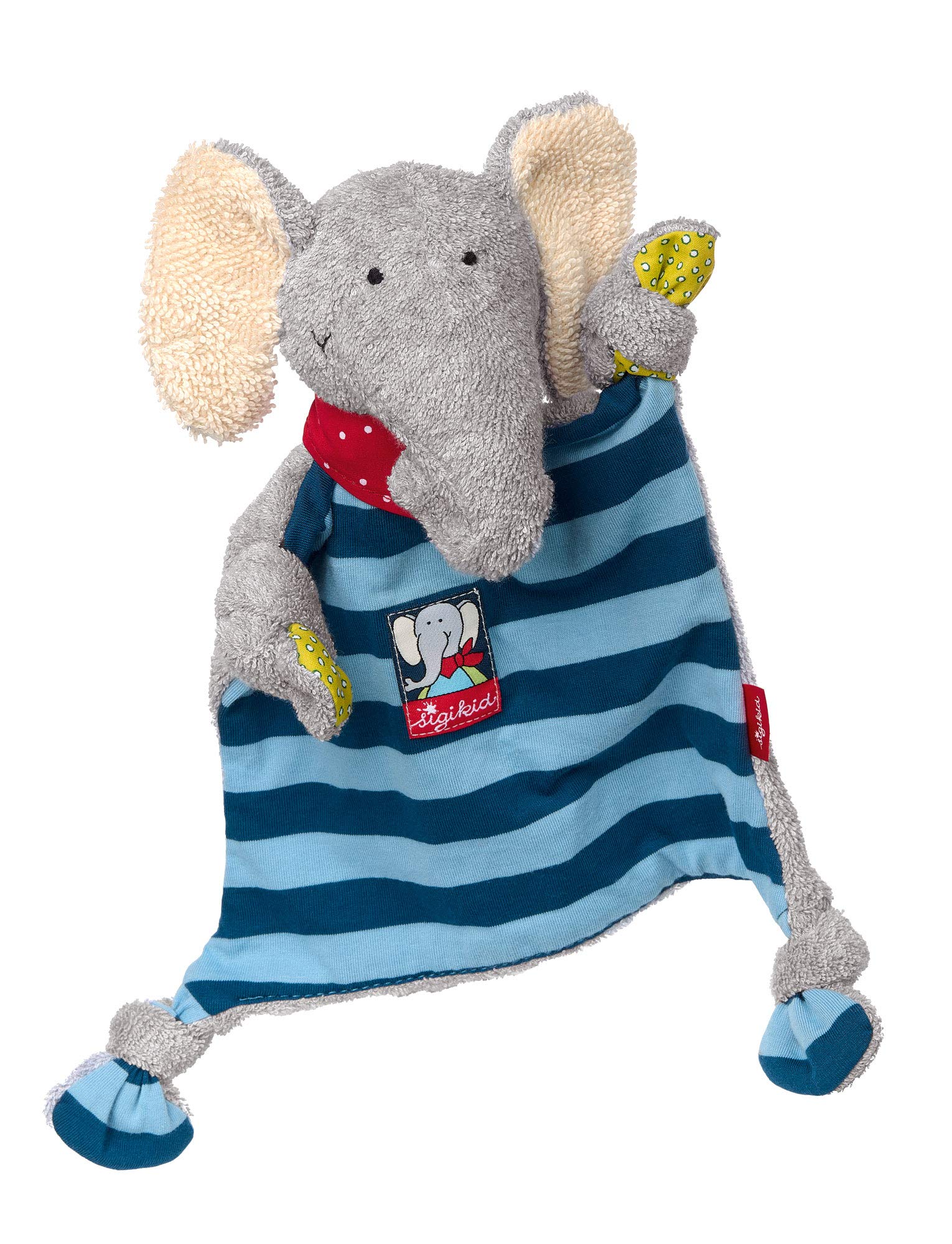SIGIKID Schnuffeltuch Elefant Lolo Lombardo Baby Schmusetuch - Spielzeug Stofftier Kuscheltier