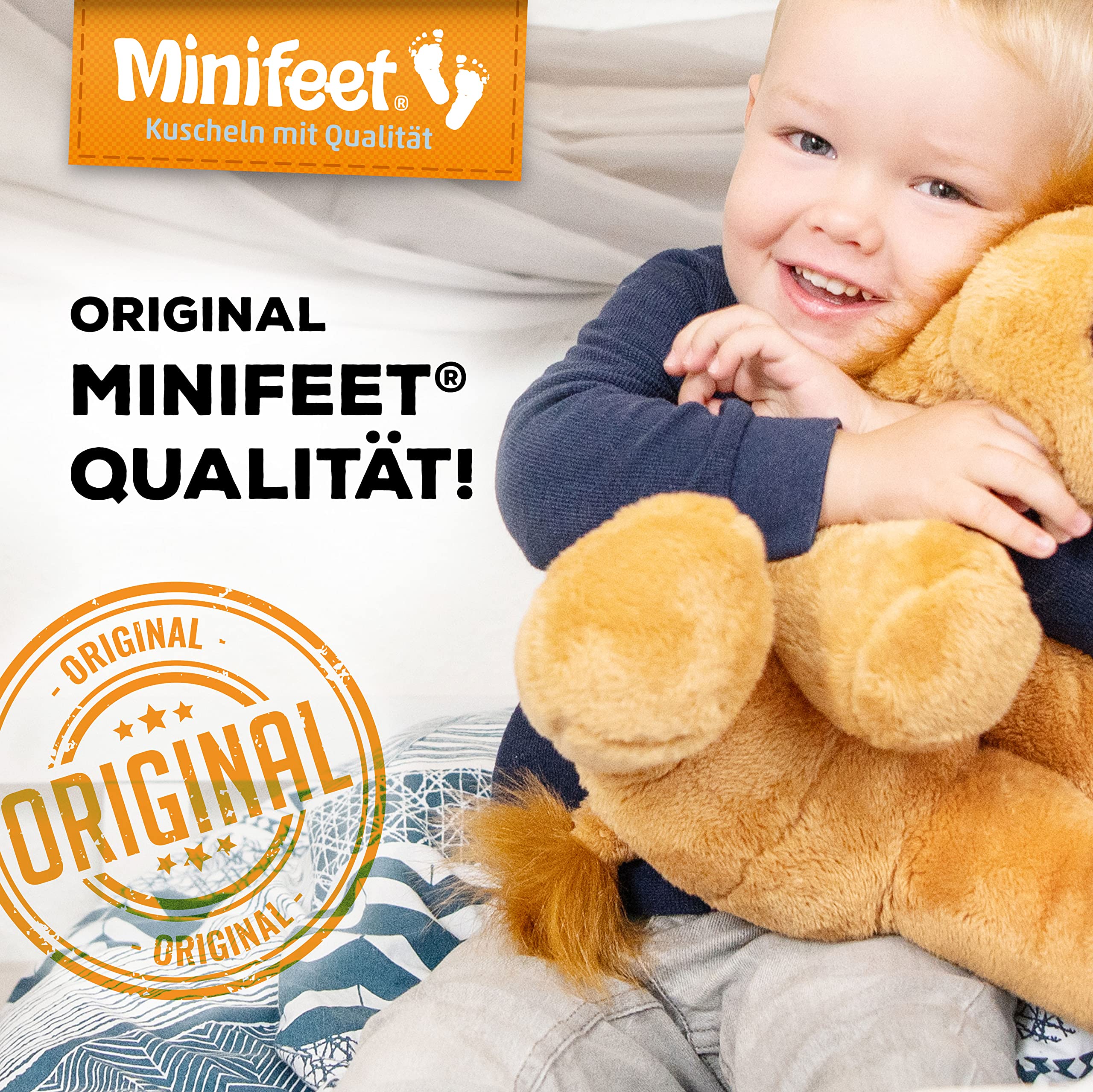 Minifeet Kuscheltier Hund Nico - der Treue Begleiter zum Kuscheln und Liebhaben für jeden Anlass