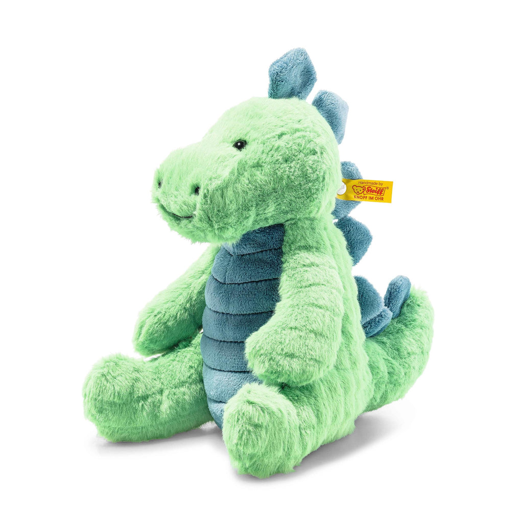 Steiff Plüschtier Spott Stegosaurus grün-Petrol 28 cm, Kuscheltier Dinosaurier, Soft Cuddly Friends