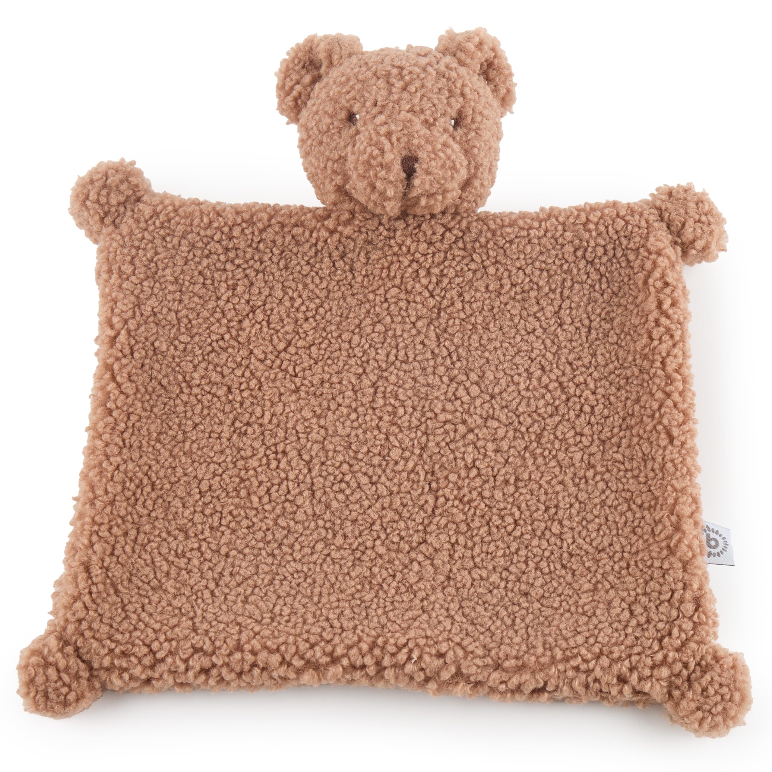 Bieco Bär Mika Schmusetuch | Ab Geburt | Bouclé | Teddybär | Baby | Schnuffeltuch | Geschenk